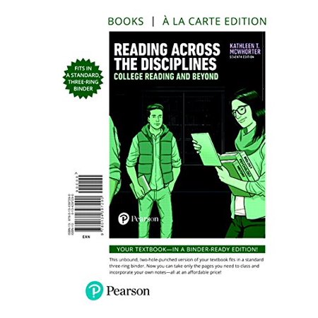 Pre-Owned Reading Across the Disciplines: College Reading and Beyond (Books a la Carte) 9780134397290 0134397290 Paperback 7 edition