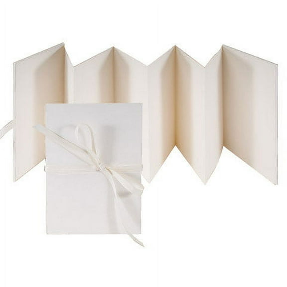 Books by Hand "Designed by Me" Blank Cover - Accordion Album, Ivory Pages