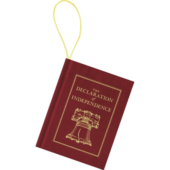 Books of American Wisdom Declaration of Independence Mini-Book Ornament, (Hardcover)