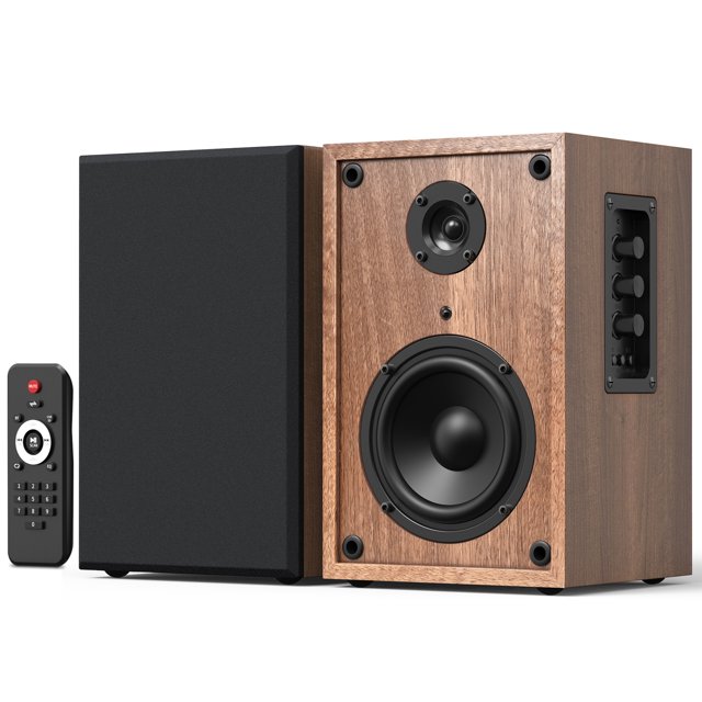 Bookself Stero Bookshelf Speakers Bluetooth Speaker for Record Player Wireless Speakers with