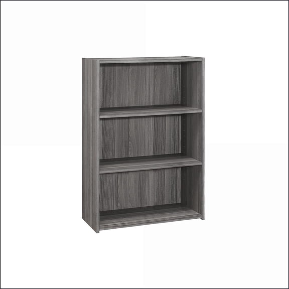 Bookshelf 4 Tier 36 H Transitional Style with Adjustable Shelves Slate Gray | Particle Board | Slate Gray
