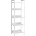 thumbnail image 1 of Bookshelf, 5-Tier Bookcase, Standing Book Shelf for Small Space, Storage Shelf Organizer, for Living Room, Bedroom, Study, Balcony, White BKBW5501, 1 of 9