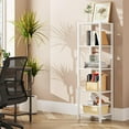 Bookshelf, 6Tier Tall Book Shelf, Narrow Bookcase for Small Space, DIY