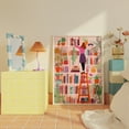 thumbnail image 1 of Bookshelf Book Lover Library Home Wall Decoration, Unframed Canvas 12x16in, 1 of 4