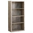 thumbnail image 1 of Monarch Bookshelf, Bookcase, Etagere, 5 Tier, 48H, Office, Bedroom, Beige Laminate, 1 of 5