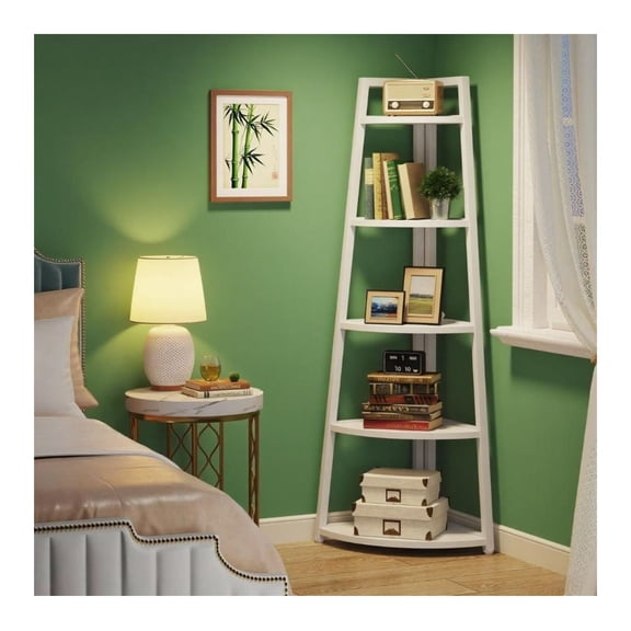 Bookshelf, Classic Wooden Storage Shelves for Books and Decor