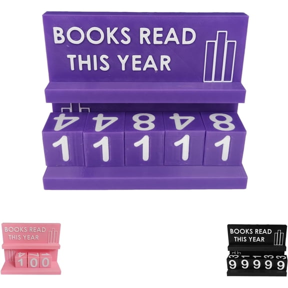 Bookshelf Decor Book Read This Year Counter, Books Read This Year Counter, Books Read This Year Sign, Reading Tracker, Reading List, Reading Challenge