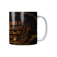 thumbnail image 1 of Bookshelf Design Ceramic Coffee Mug 12oz/350ml - BPA-Free Couple Gift Set, Dishwasher Safe with Anti-Slip Base for Home/Office/Travel Use (Literary Gift) A, 1 of 1