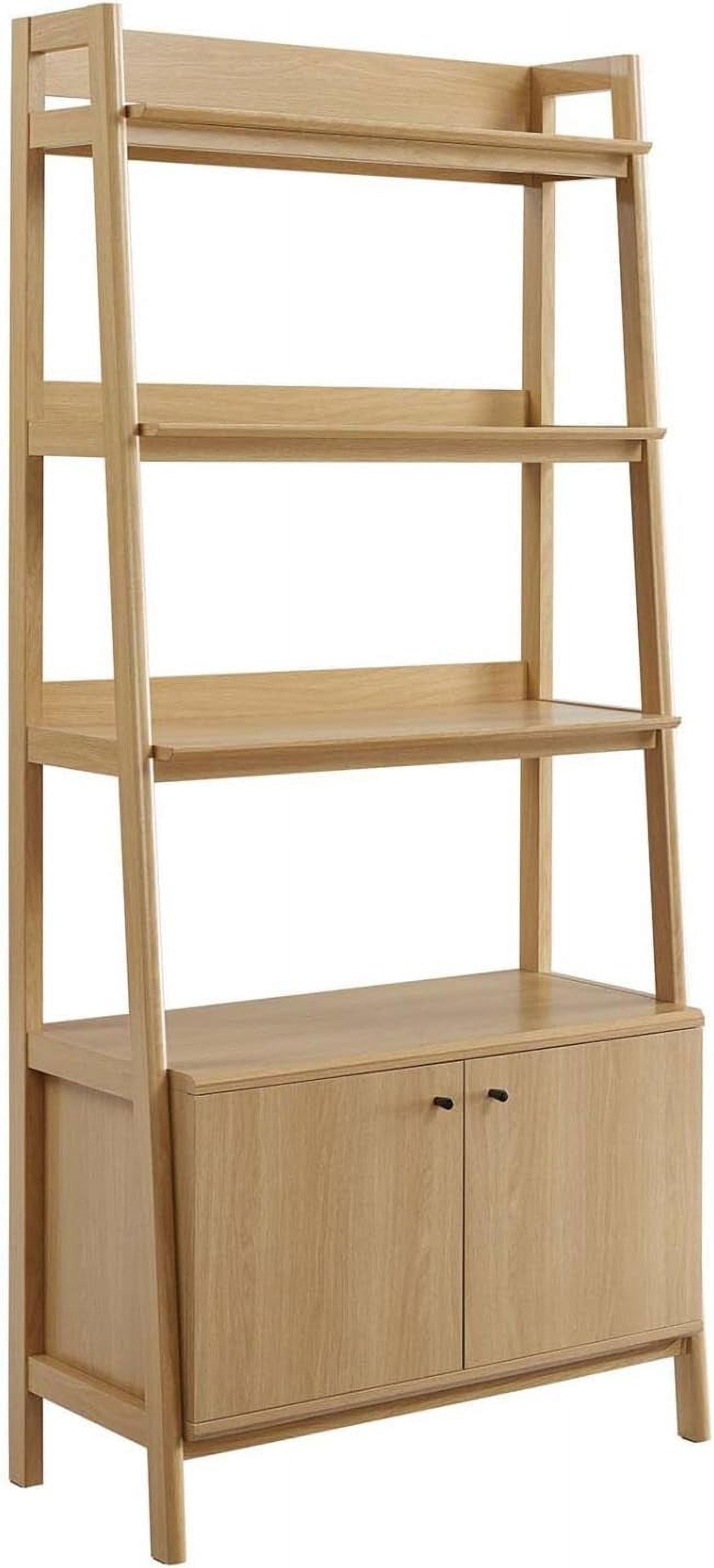 Bookshelf Display Case In Oak - Walmart.com