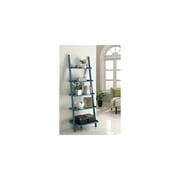 Bookshelf Ladder - 5 Tier Display Shelf - Industrial Style Storage Unit