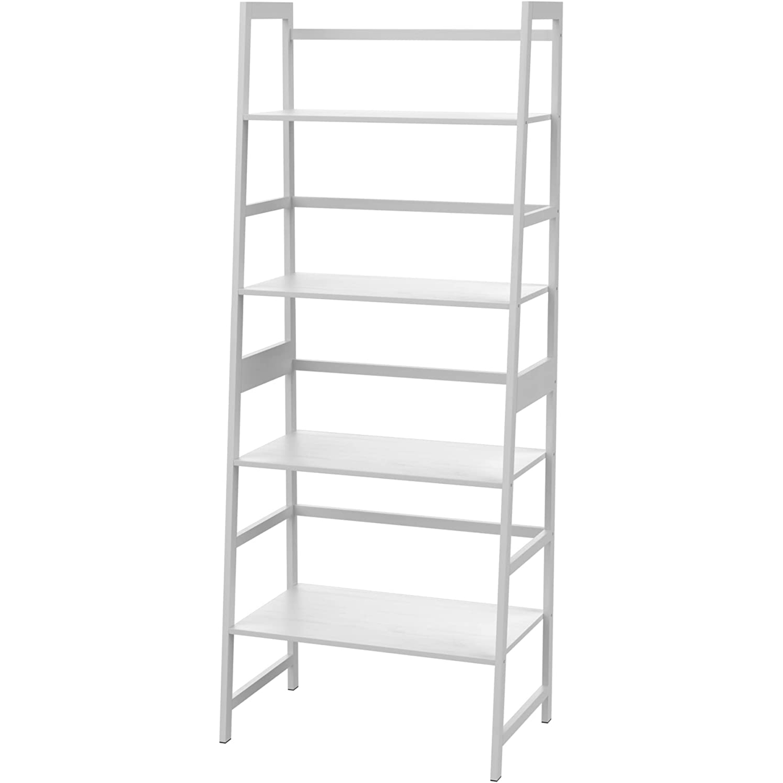 Bookshelf, Ladder Shelf, 4 Tier Tall Bookcase, Modern Open Book Case ...