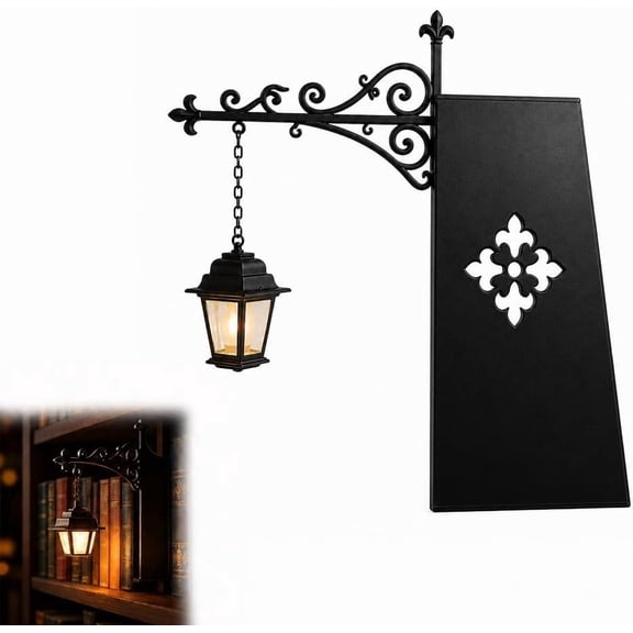 Bookshelf Lamp Resin Metal Warm LED 1-Pack - Bookshelf Lighting & Book Shelf Lamp for Bookcase Lights Library Staging