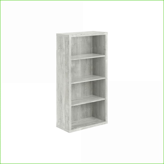 Bookshelf, Modern Industrial Slate Gray 5-Tier with Adjustable Shelves 48"H | Grey | Particle Board