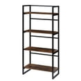 thumbnail image 1 of ACME Taurus Bookshelf, Rustic Oak & Black Finish, 1 of 3