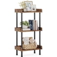 Small Book Shell Bookshelf Small Book Shelf 3 Tier Wood Bookcase | Industrial Bookshelf ...