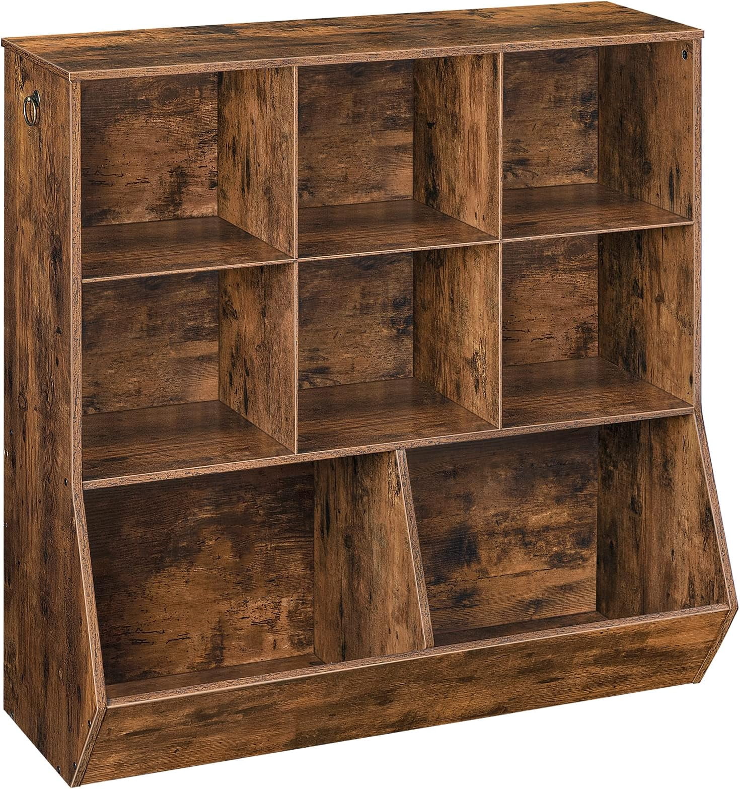 Bookshelf, Storage Cabinet, Organizer, 8 Cubicles, Bookcase Footboard ...