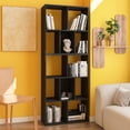 thumbnail image 1 of Bookshelf Storage Shelf,  5-Tier Bookcase, 12-Cube Open Shelf, Space Saving Organizer Shelves Book Rack, Free Standing Wood Display Bookshelves for Books,CDs,Living Room,Bedroom,Office, Black, 1 of 6
