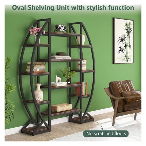 Bookshelf, Wooden Storage Unit