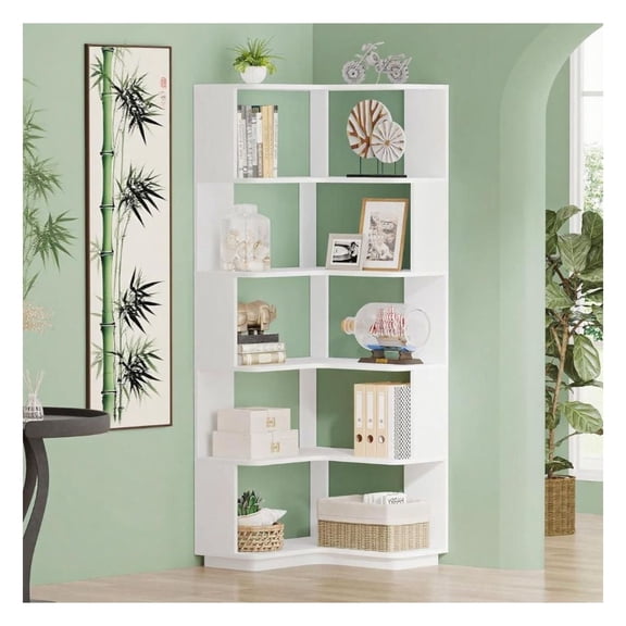 Bookshelf, Wooden Storage for Home Office or Living Room