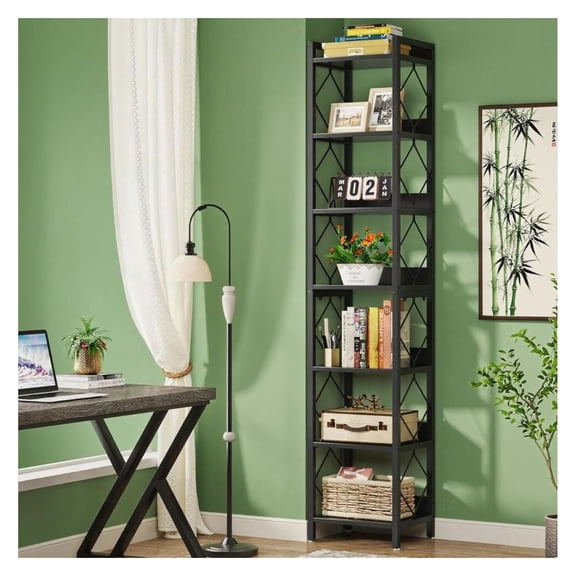 Bookshelf, Wooden Storage for Home Office or Living Room