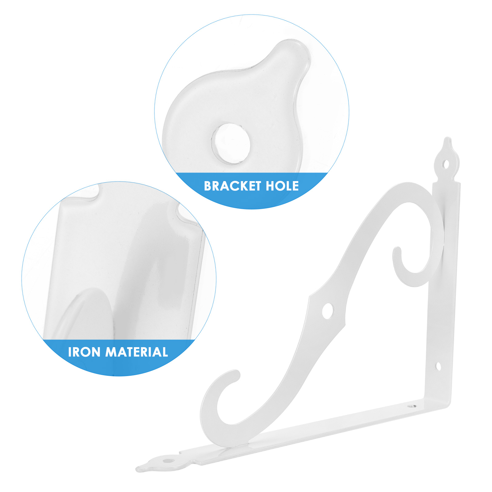 Bookshelf brackets 1 Set of Shelf Brackets Wall Bookshelf Brackets