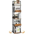 Bookshelves 5Tier, Rotating Bookshelf Tower for Corner, Small Bookcase