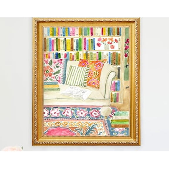 Bookstore Poster Book Wall Art Bookshop Art Bookshelf Reading Poster Book Poster Home Office Bookworm Library Reading Nook Wall Decor, Poster Only
