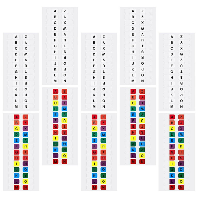 Booktabs Alphabet Index Stickers for Binders Annotation Tags