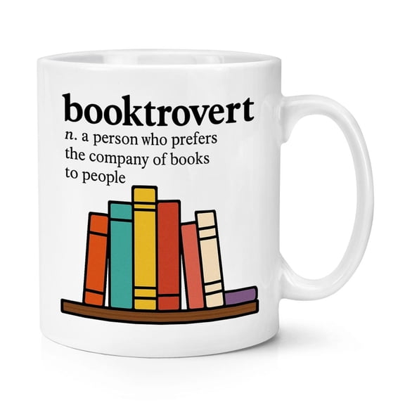 Booktrovert Definition 11oz Mug Cup Funny Joke Mum Mothers Day Daughter Birthday Book Reader Academic Book Lover Reader Reading