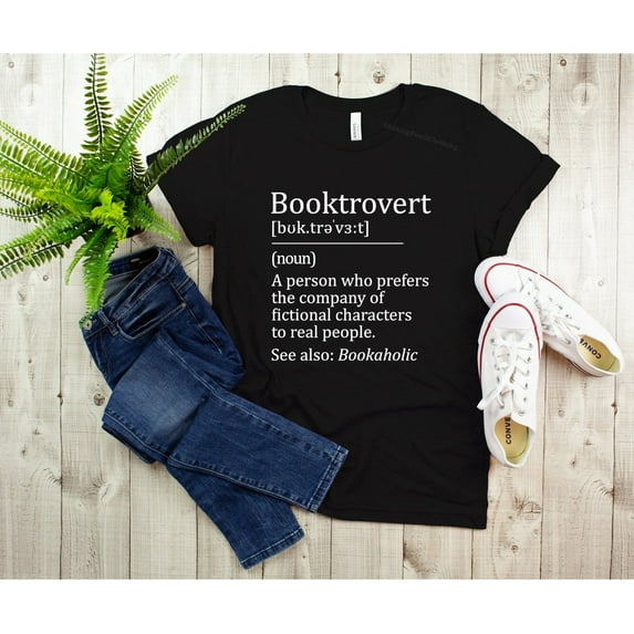 Booktrovert Shirt, Definition Shirts, Bookworm Shirt, Library Lover Shirt, Reader Gifts Shirt, Nerd T-Shirt, Librarian Shirt, Teacher T-Shirt