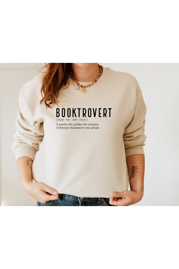 Booktrovert Sweatshirt, Bookworm Sweater, Book Lover Hoodie, Reading Girl Sweatshirt, Book Nerd Hoodie, Reading Sweatshirt, Full size S-5XL