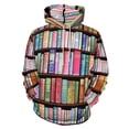 thumbnail image 1 of Bookworm Antique Book Library Men's Women New Sweatshirt Hoodie Men's Plus Size Sweatshirt Hooded Sweatshirt 3d Printed Street Men's Cloth, 1 of 6