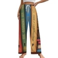 thumbnail image 1 of Bookworm Antique Book Library Pajama Pants Loose Pajamas Female Breathable Home Trousers Leisure Sleeping Pants Large Size, 1 of 6