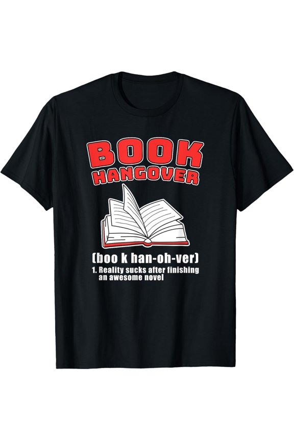Bookworm Avid Reader Gift - Book Reading Nerd Book Hangover T-Shirt