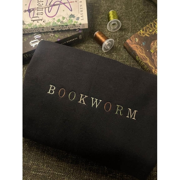 Bookworm Embroidered Sweatshirt