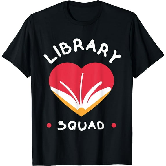Bookworm Library Squad Librarian Themed T-Shirt