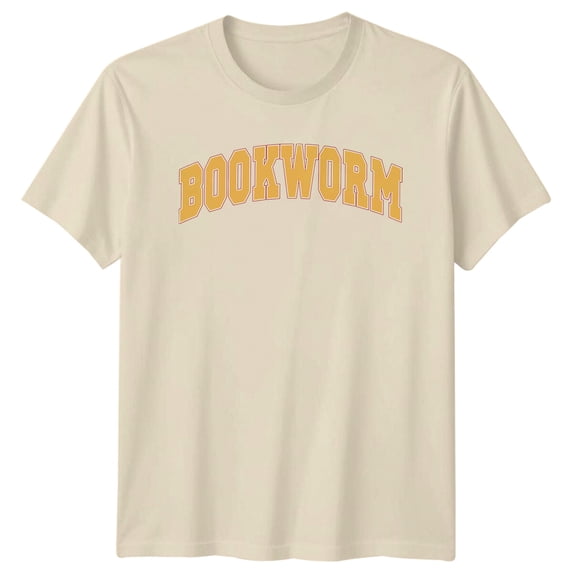 Bookworm Readers T-Shirt College Style Text Hobby Novel Tee All Size S ...