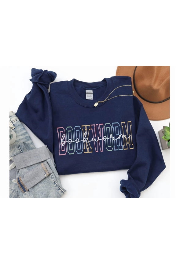 Bookworm Sweatshirt, Book Lover Crewneck, Book Sweatshirt, Bookworm Sweater, Reading Sweatshirt, Book Nerd , Librarian Sweatshirt