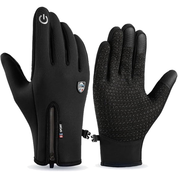 Sport Gloves, Waterproof Winter Gloves, Windproof Thermal Non-Slip, for Men Women