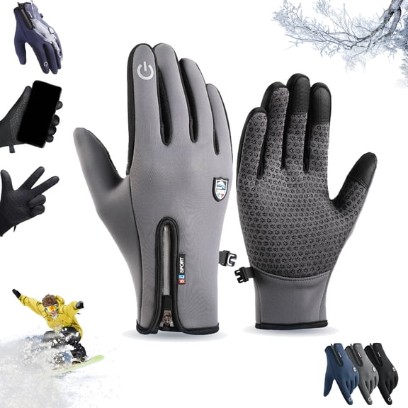 Boolex Sport Gloves, Waterproof Winter Gloves with Touchscreen, Windproof Thermal Non-Slip, Cold Weather Gloves