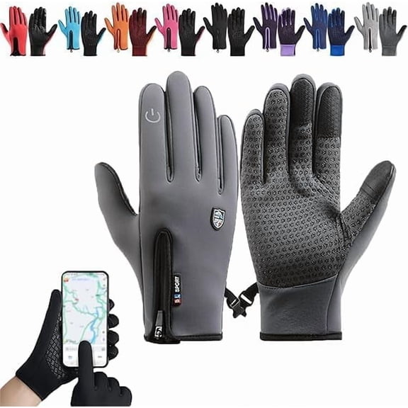 Boolex Sport Gloves, Windproof Warm Gloves for Cold Weather Outdoor Sports, Waterproof Winter Gloves with Touchscreen (u,XL)