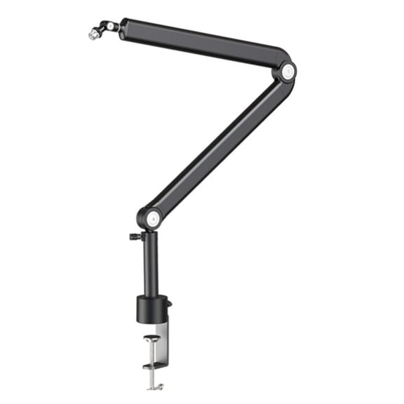 Boom Arm Adjustable 360 Rotatable Microphone Sturdy Stainless Steel Mic Desk, Table Stand Foldable Scissor Stable Mount