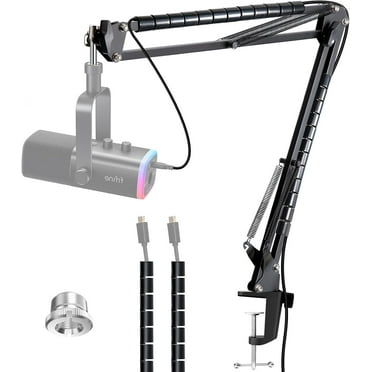 Boom Arm Compatible with Fifine Dynamic Microphone (AM8), Mic Arm for Fifne XLR/USB Gaming Podcast Recording PC Microphone , Adjustable Scissor Mic Stand by SUNMON