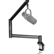 Socodox Low Profile Boom Arm Mic Stand, 360  Rotatable and Foldable Microphone Arm, Heavy Duty Mic Stand for Blue Yeti, Holds up to 3.3lbs, with 3/8 to 5/8 Screw Adapter