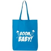 Boom, Baby! Cotton Canvas Tote Bag