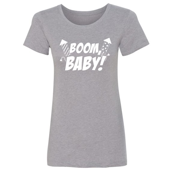 Boom, Baby! Womens crewneck tee