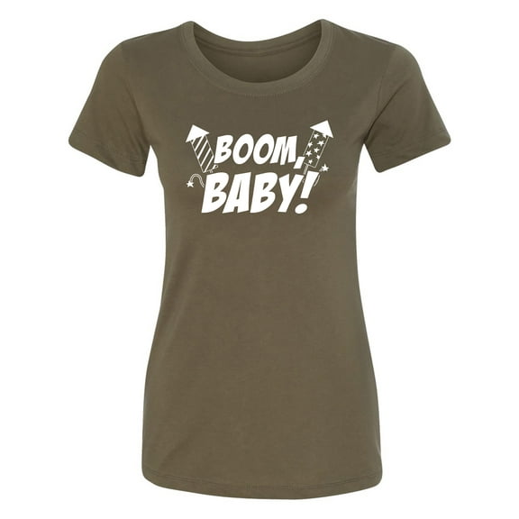 Boom, Baby! Womens crewneck tee