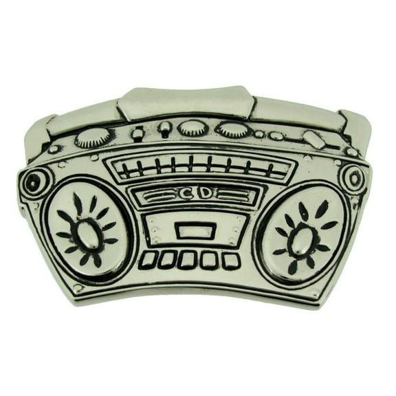 Boom Box Stereo Old School Style Rap Hip Hop Belt Buckle Rock Rebel Men Retro Gothic Tattoo