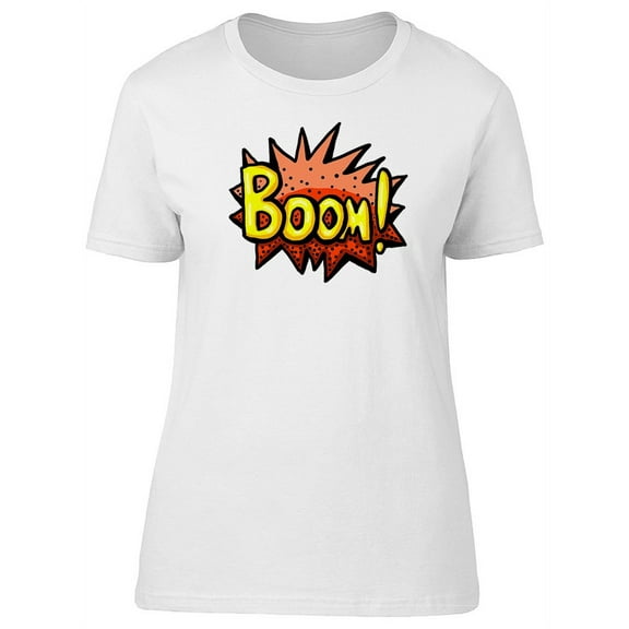 Boom Comic Style T-Shirt Men -Image by Shutterstock, Male Medium