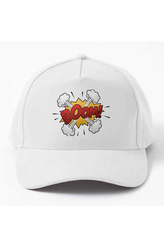 Boom Comics Baseball Cap, Super Heroes Unite Speech Bubble Graphic Design, Classic Hat